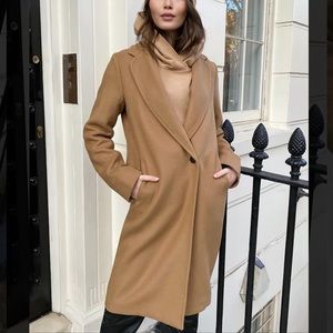 Aritzia Stedman Coat in Saville (Camel color)
